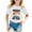 Blanc, variante sur NINGMENG T-Shirts et Hauts pour Filles Enfants Été Fête des Pères Imprimé Dessin Animé Col Rond Manches Courtes Coupe Ample Décontracté T-Shirts Tenue de Vacances, Rose, 5-6 Ans
