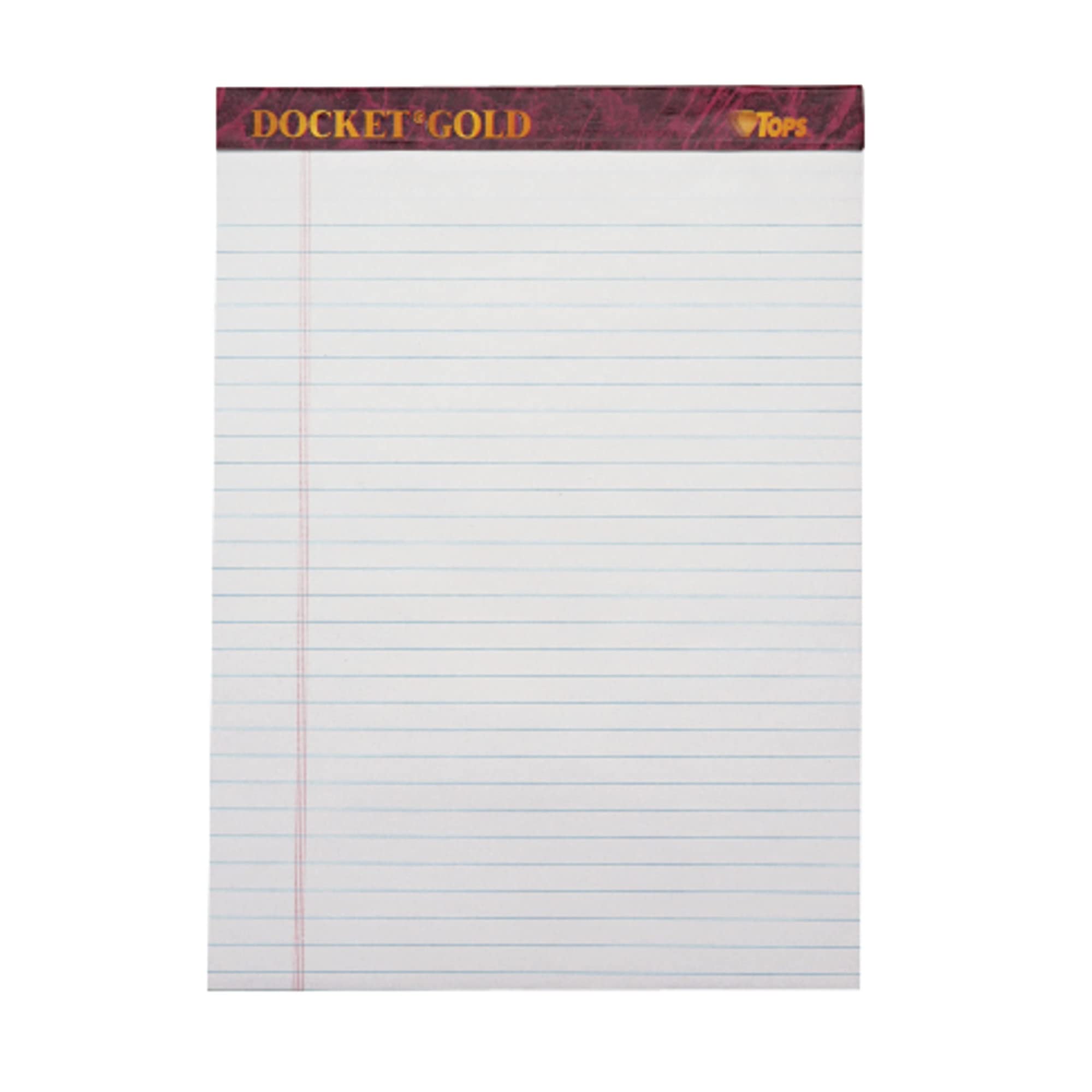 Tops Docket Gold Premium, 85in x 1175in, White, 50 Pages, 6 Count, 6 Pack