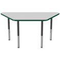 thumbnail image 3 of ECR4Kids 30in x 60in Trapezoid Everyday T-Mold Adjustable Activity Table Grey/Green/Black - Super Leg, 3 of 8