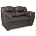 thumbnail image 3 of Love Seat de Piel Genuina ConfortoPiel  Toscana Chocolate, 3 of 8