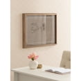 thumbnail image 2 of Kate and Laurel Framed Glass Dry Erase Art Neutral Linen with White Scalloped Whiteboard for Wall  by The Creative Bunch Studio, 24 x 18, Blake Gold Frame, Modern,  Dry Erase Art For Wall Decor, 2 of 8