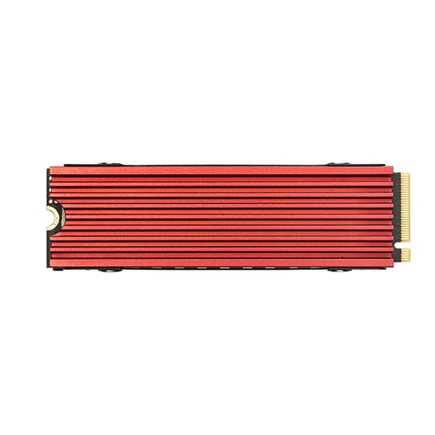 M.2 2280 Disipador de calor Aleación de aluminio SSD Cooler para consola de juegos PS5 (rojo) Wdftyju Para estrenar