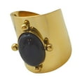 thumbnail image 4 of Anillo de Anillo vintage Único Punk Apilable Anillo ancho fresco Anillo de apertura para el Día de San Valentín Aniversario Regalos de cumpleaños Negro SM SunniMix Anillo de apertura, 4 of 8