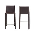 thumbnail image 2 of Baxton Studio Counter Stool in Brown (Set of 2), 2 of 9