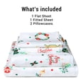 thumbnail image 4 of Hitime 4PC Queen Sheet Set Deep Pocket Fit 16", Breathable Microfiber Soft Queen Sheet Set Warm Sheets, Luxury Hotel Style Home Decor Queen Bed Sheet Set, Gift for Women, Men, 4 of 8