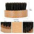 thumbnail image 4 of Cepillo para barba ANGGREK de madera Color Haya cuidado, 4 of 8