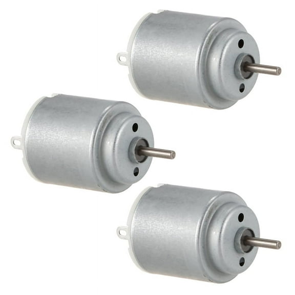 3X 612V 3000 RPM Cylindrical DC Shaft Motor for Smart Cars