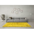 thumbnail image 3 of Ahgly Company Indoor Rectangle Patchwork Yellow Transitional Area Rugs, 7' x 9', 3 of 4