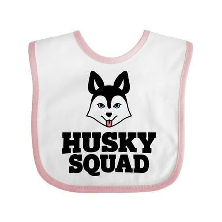 

Inktastic Dog Husky Squad Gift Baby Boy or Baby Girl Bib