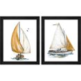 thumbnail image 1 of Great Art Now Gold Sail by Patricia Pinto, 2 Piece Framed Art Set Each 9.25"W x 11.25"H, 1 of 3