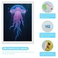 thumbnail image 3 of Diamond Art Kit for Adults, Translucent Ocean Jellyfish Glow Diamond Painting for Adults Beginners, 5D DIY Diamond Art Painting Kits, Colorful Diamond Painting Craft for Home Decor 12x16, 3 of 7