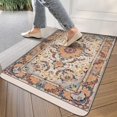 thumbnail image 3 of Retro Door Mat, 17 X 30 Inch Boho Vintage Yellow Carpet Welcome Doormat Decorative Home Floor Mat, Non Slip Rubber Back and Strong Water Absorption for Outdoor Indoor Entrance Decor, 3 of 6