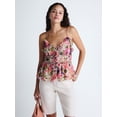 thumbnail image 3 of Scoop Women's and Women's Plus Ruffle Camisole Tank Top, Sizes XS-4X, 3 of 6