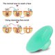 thumbnail image 4 of 2pcs Soft Silicone Scrub Cleansing Pad,facial Exfoliating Facial Scrub Brush, Ilicone Scrub, 4 of 5