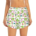 thumbnail image 4 of Lsque Happy Easter Printed Women's Running Shorts with Liner Pockets,Elastic Quick Dry Workout Athletic Gym Yoga Shorts,Womens High Waist Shorts-Small, 4 of 9