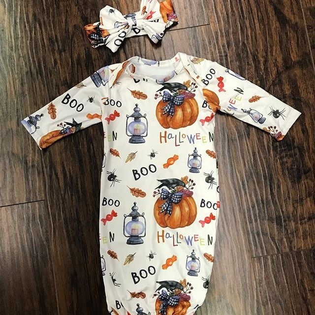 pumpkin swaddle blanket