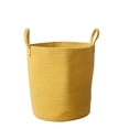 thumbnail image 2 of Caja de almacenamiento tejida de ratán para cosméticos Juguetes Amarillo L Gloria Cesta de almacenamiento de tejido de algodón, 2 of 9