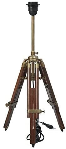 Desk Table Tripod Lamp Stand Timber Tripod Solid Wood Table Lamp ...