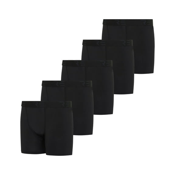 5 Pack: Youth Boys' Compression Shorts - Performance Boxer Briefs Athletic Spandex Underwear(4-20)
