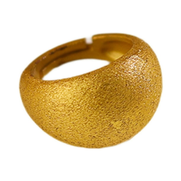 Anillo de bodas,Anillos para hombre Acción de Gracias Aniversario de bodas,Anillos versátiles de lujo Joyas Regalos de boda,Anillo abierto ajustable Anillo llamativo de metal,Anillo de Oro