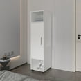 thumbnail image 3 of Newboti Furniture Summit Wardrobe in melamine with mirror,door and open storage 31301, 3 of 9