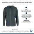 thumbnail image 4 of Weekending  Solid Fleece Boyfriend Full Zip Hoodie (Women), 4 of 4