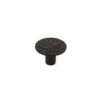 BRAINERD MFG CO/LIBERTY HDW 1-1/8-In. Black Hammercraft Round Cabinet Knob P94500H-BL-C