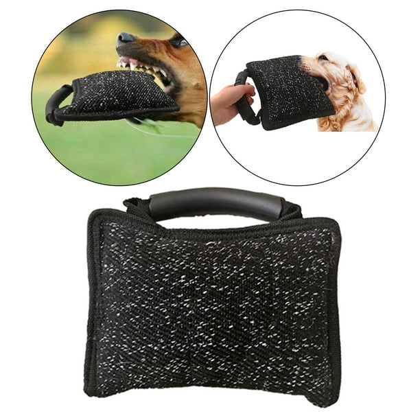 Almohada para morder para perros, juguete para arrojar, entrenador para morder con , manga para morder, suministros para entrenamiento de mascota,