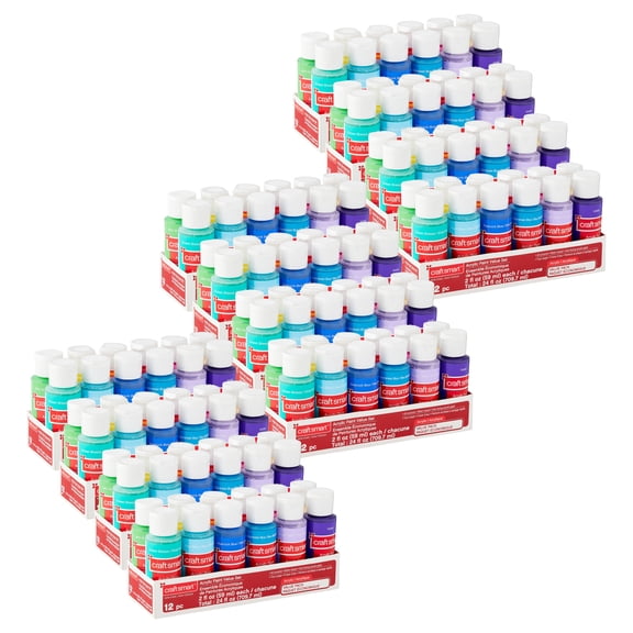 Craft Smart Bright Acrylic Paint Value Pack, 12 Packs: 12 ct. (144 total)