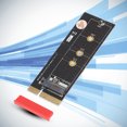 thumbnail image 1 of Pci- E Riser Card 4x Vertical Riser Card Riser Card For Ssd Riser Adapter Card M.2 Nvme Key M SSD To PCI- E 4X Vertical Riser Card With Heat Sink For M.2 2230 / 2242 / 2260 /2280, 1 of 8
