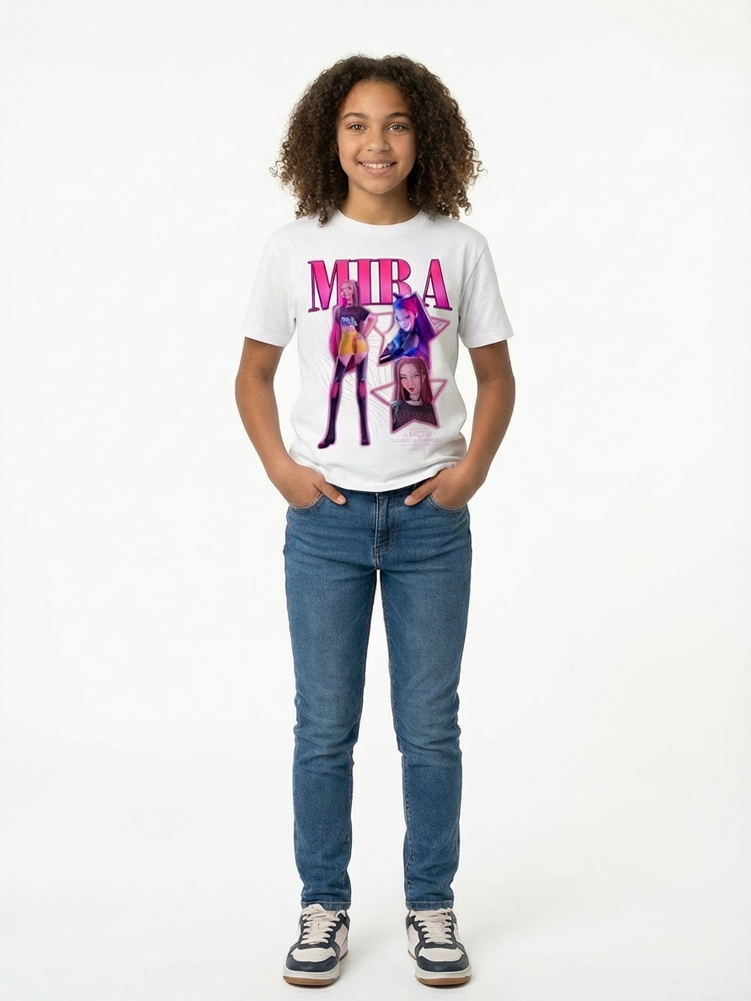 KPop Demon Hunters, Girls' & Big Girls' Graphic T-Shirt, Mira, Sizes 4-16