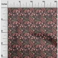 thumbnail image 2 of oneOone Silk Tabby Brown Fabric Florals Sewing Material Print Fabric By The Yard 42 Inch Wide, 2 of 5