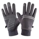 thumbnail image 1 of Winter Gloves Warm Outdoor Cycling Slam Unisex Zip Glove Warmer Grey one size Ref: 4463, 1 of 2