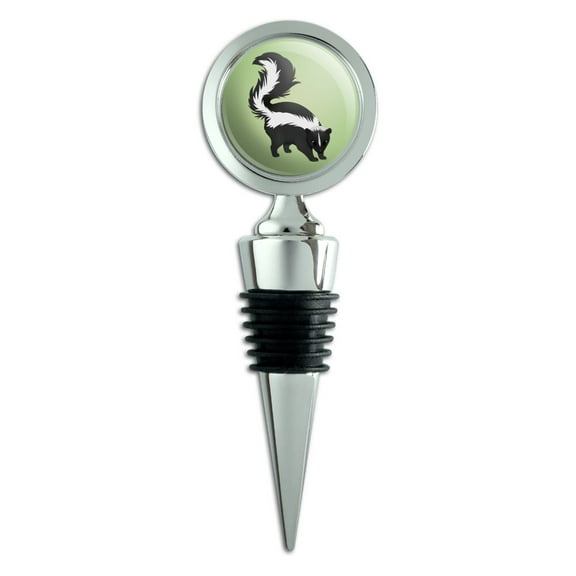 Skunk Posing Wine Bottle Stopper