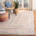 thumbnail image 2 of Safavieh Tressed Collection BRD210B Fait à la Main Boho Réversible Coton Accent Tapis, 2' x 3', Ivoire / Multi, 2 of 5