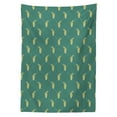 thumbnail image 3 of Ambesonne Alcohol Tablecloth Rectangular Table Cover, Hops Organic Brewery, 52"x70", Khaki and Teal, 3 of 4
