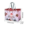 thumbnail image 3 of Christmas Cartoon Laminated Non-Woven Tote Bags with Handles, Reusable Eco-Friendly Grocery Shopping Bags, Multipurpose Gift Bags for Holiday Parties & Shopping Trips, 12.6*6.7*9.8in, 71.1in/180cm, 3 of 6