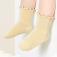 thumbnail image 5 of Baby Girls Socks Newborn Frilly Ruffle Cotton Infant Cute Princess Socks for Toddler Dress 5 Pairs, 5 of 7