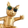 thumbnail image 4 of Expositor de botellas con forma de perro y abridor, estatuas decorativas de animales. Dorado, 4 of 4