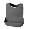 thumbnail image 1 of Bavoir Adulte en Silicone Imperméable Protecteur de Vêtements Tablier Réutilisable Attrape-Miettes, 1 of 5