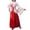 A-White363, variant on JAJAHO Girls Hanfu Dresses Floral Flared Long Sleeve Tie Waist Maxi Dress For Kids 2-16 Years Dress Up Performance Wear Cozy Dresses