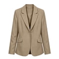 thumbnail image 5 of Sentmoon Women Cardigan Solid Color Long Sleeve Lapel Button Down Blazer Jacket with Pockets Casual Suit Coat for Office Work S-XXXXXL, 5 of 6