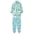 thumbnail image 1 of Children‘s Boys Girls Dinosaur Rainbow Printed Button Rain Jacket Hooded Windproof Raincoat, 1 of 7