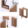 thumbnail image 4 of Set Of 2 Stainless Steel Hidden Door Pivot Hinges 360 Degree Rotation, 4 Inch Offset Knife Hinges, C, 4 of 5