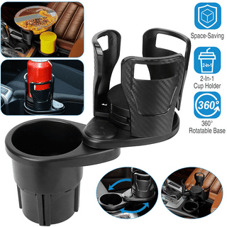 Joytutus Car Cup Holder Expander, Automotive Cup Attachable Tray with 360 Rotation,Large Cup Holder Adapt Most Regular Cups with 18-40 oz, Fit in 2.75