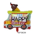 thumbnail image 5 of Globo de película de aluminio para coche de dibujos animados, carro de tierra, tractor, helado, coche, película de aluminio, decoración de globos, 5 of 5