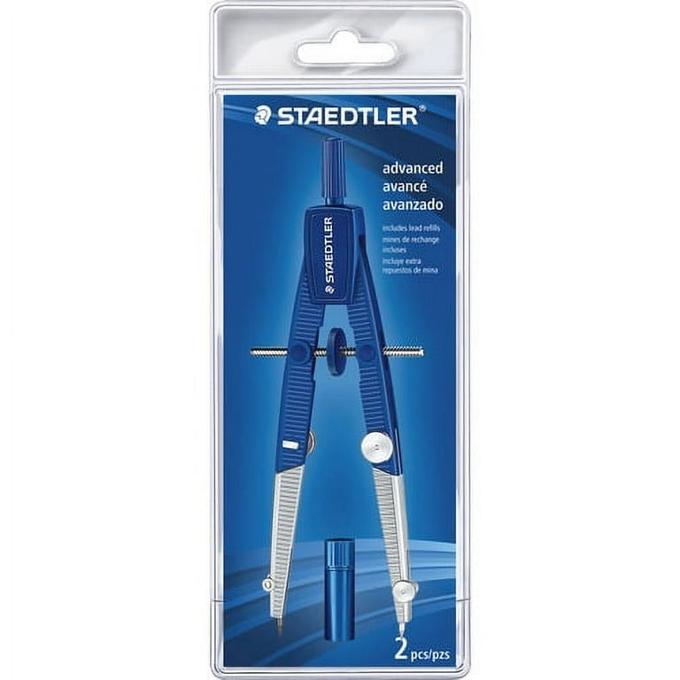 Staedtler 2-piece Advanced Student Compass - Metal, Plastic - Blue, Silver - 1 Each Staedtler 2-piece Advanced Student Compass - Metal, Plastic - Blue, Silver - 1 Each
