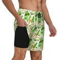 thumbnail image 2 of Uemuo St. Patrick's day Pattern Mens Swim Trunks Quick Dry Board Shorts with Mesh Lining, Stretch Beach Shorts Quick Dry No-Chafing Board Shorts-Large, 2 of 6