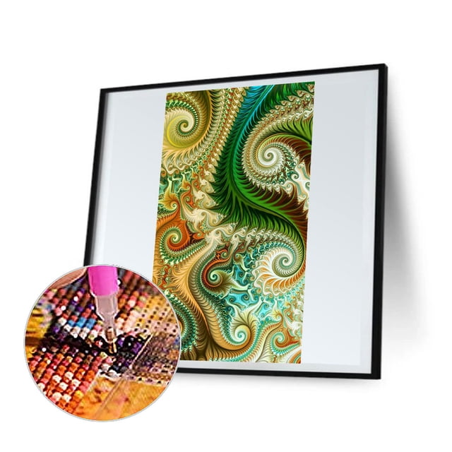 Cuadros Decorativos Kits de arte tipográfico de pintura de diamante DIY 5D decoración de pared de taladro redondo completo (Y664) Wdftyju embutido en tela