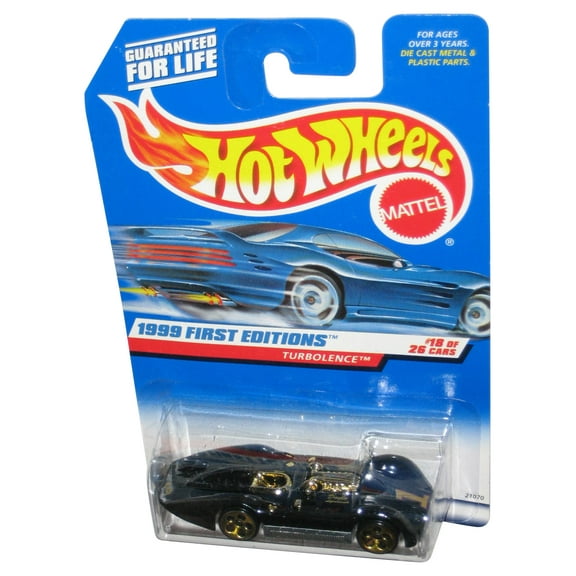 Hot Wheels 1999 First Editions 18/26 Black Turbolence Toy Car #923